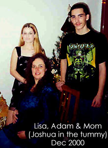 Adam, Lisa and me (with Joshua in my tummy)