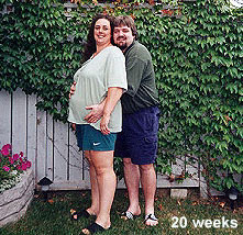 Csaba, Me and Peanut - 20 weeks