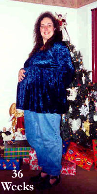 picture of me at Christmas - 36 weeks